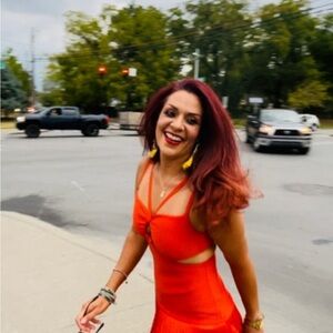 GG Collection Vibrant Orange Maxi Dress